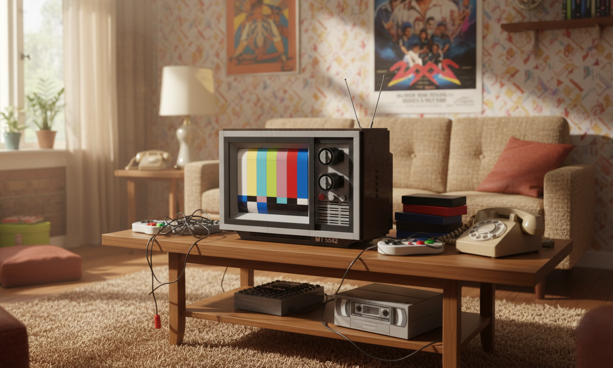 LEGO® CRT TV Brings 1970s Tech Nostalgia to the Brick World