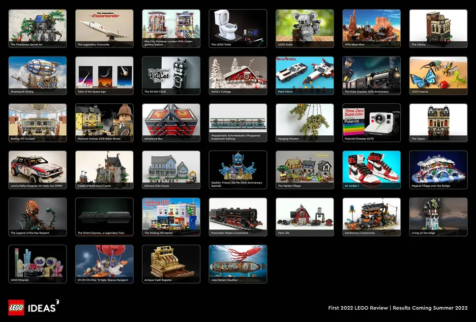 LEGO's 39 Product Ideas that Made the Cut for the First 2022 Review