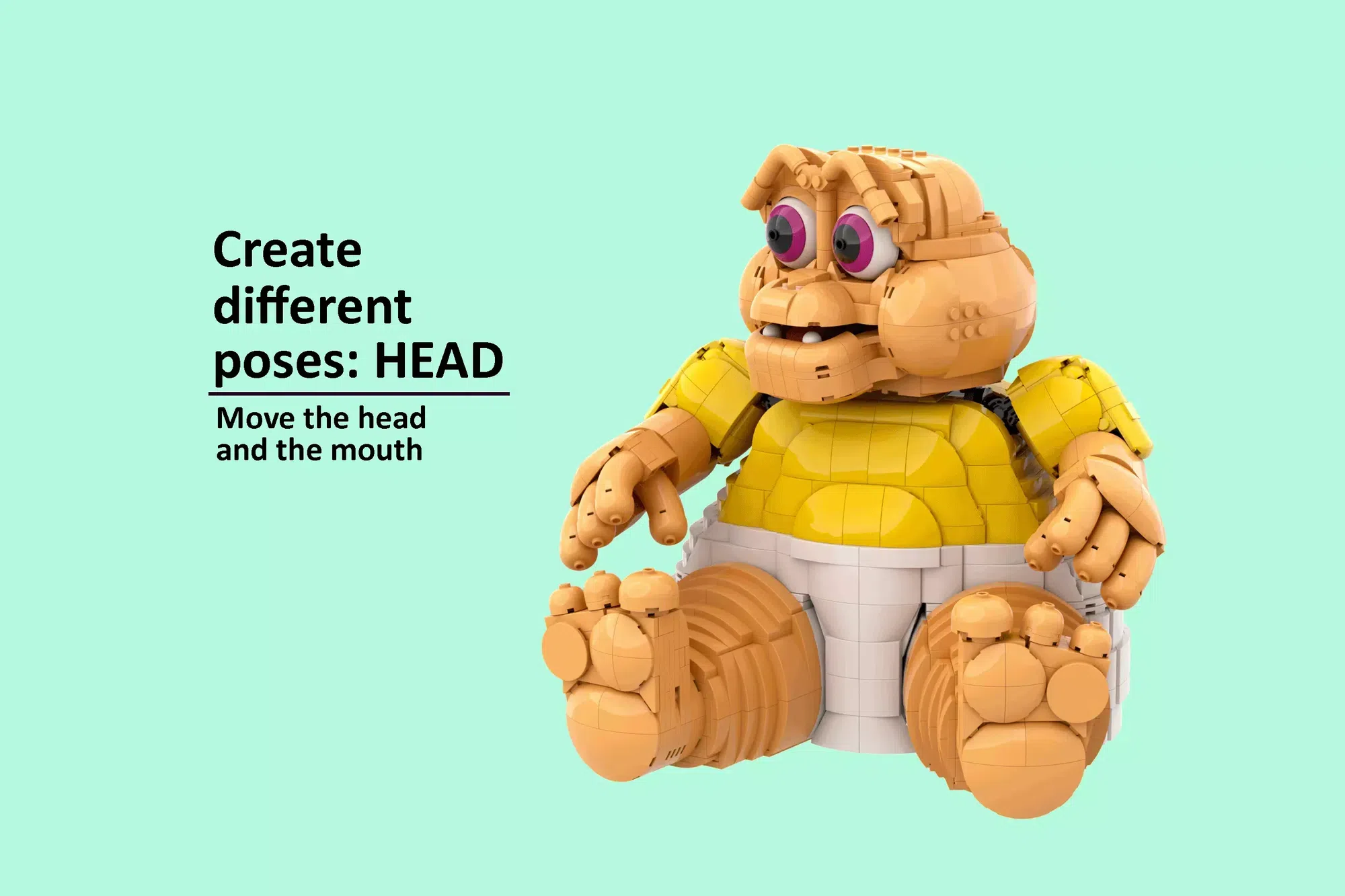 Baby Sinclair from Dinosaurs Gets Adorable LEGO® Ideas Treatment — detail view