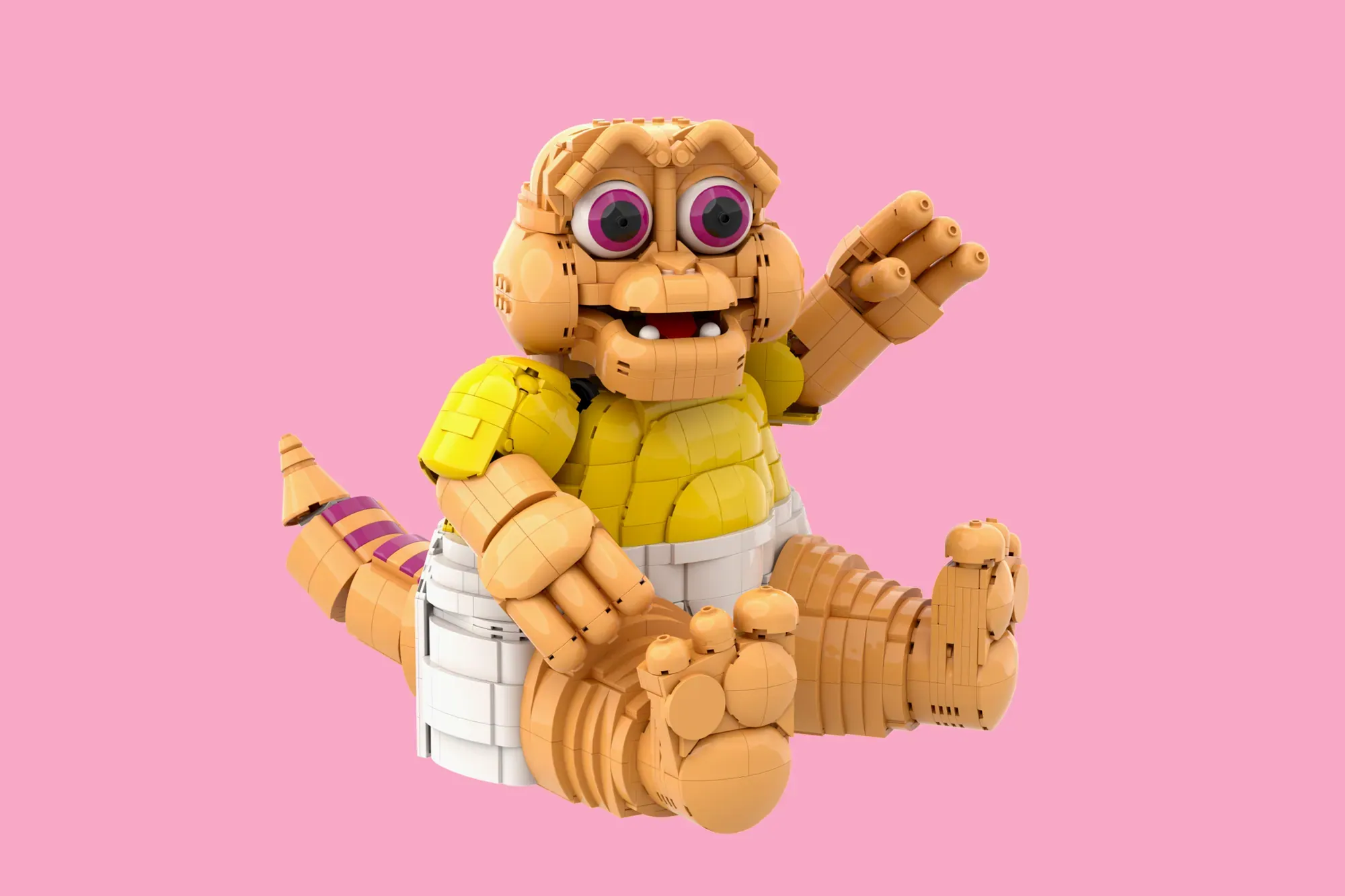 Baby Sinclair from Dinosaurs Gets Adorable LEGO® Ideas Treatment — side view