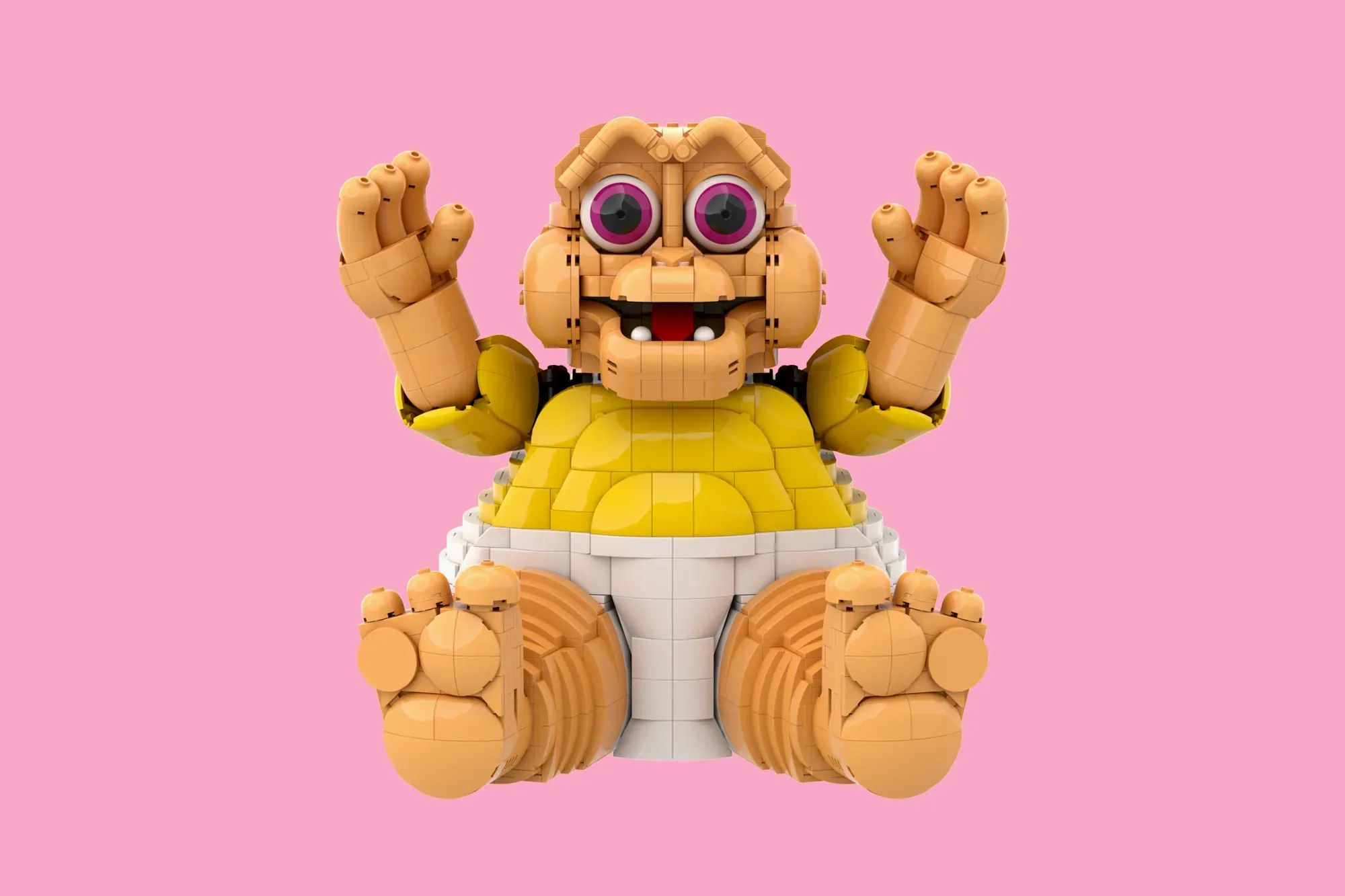 Baby Sinclair from Dinosaurs Gets Adorable LEGO® Ideas Treatment — close-up
