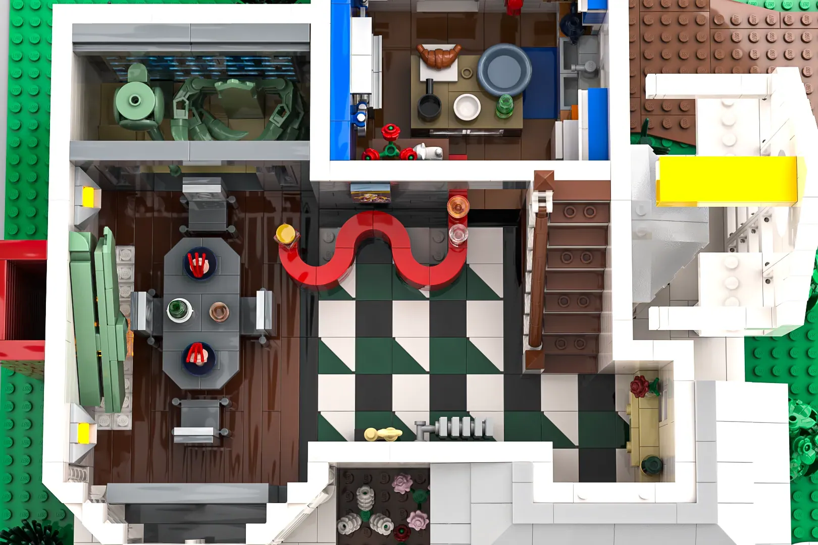 Beetlejuice LEGO Ideas interior play features