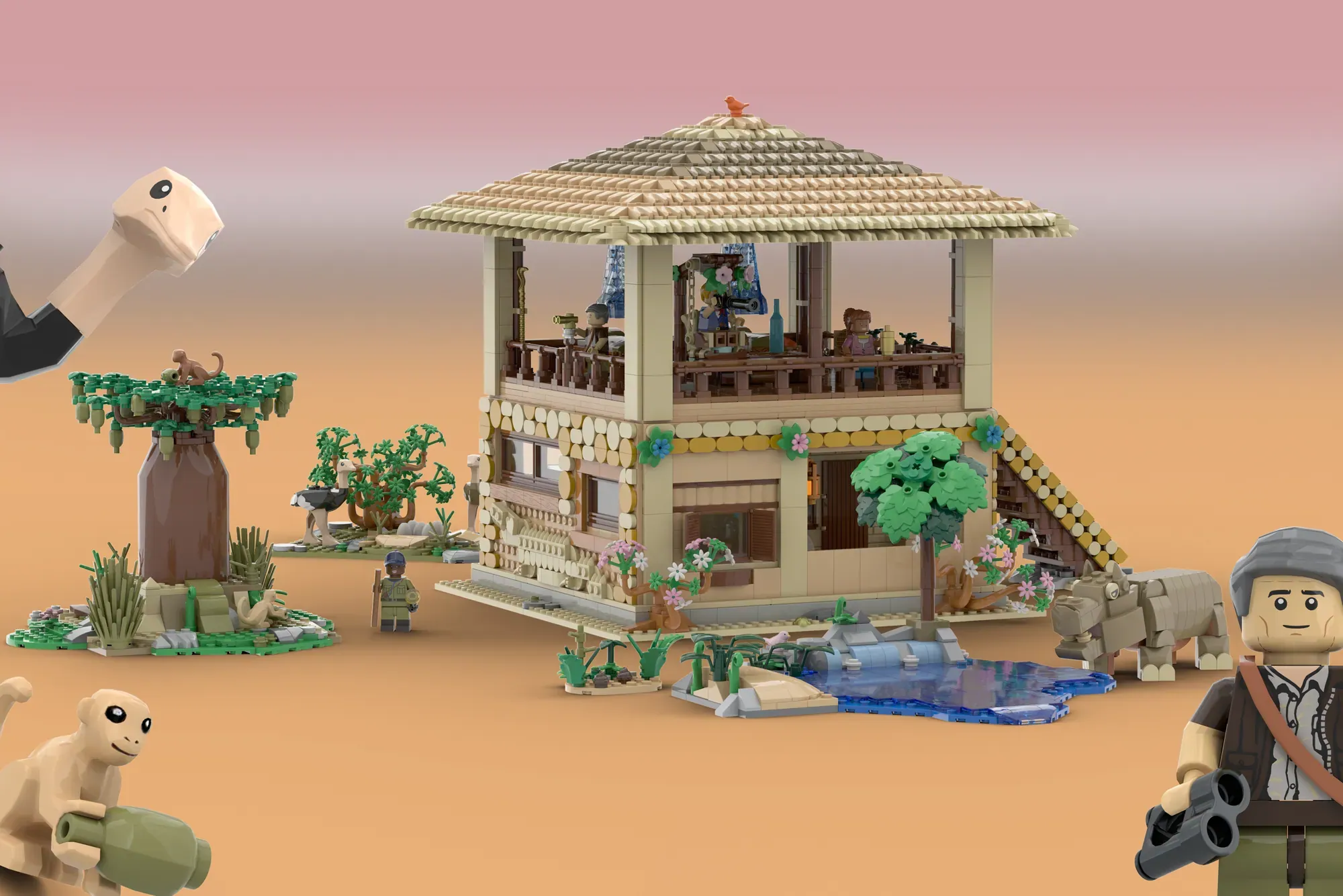 Build Your Own African Adventure with the LEGO® Ideas Safari Lodge