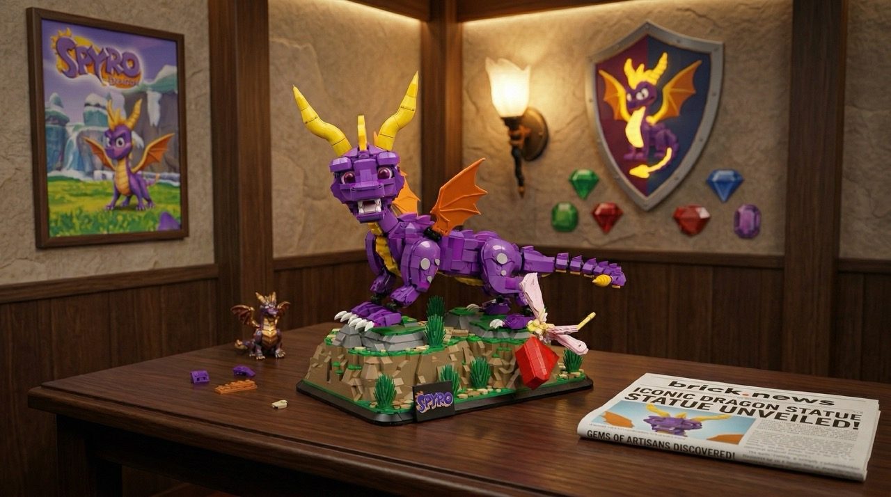 Purple Dragon Power: LEGO® Spyro the Dragon Takes Flight with 10K Supporters