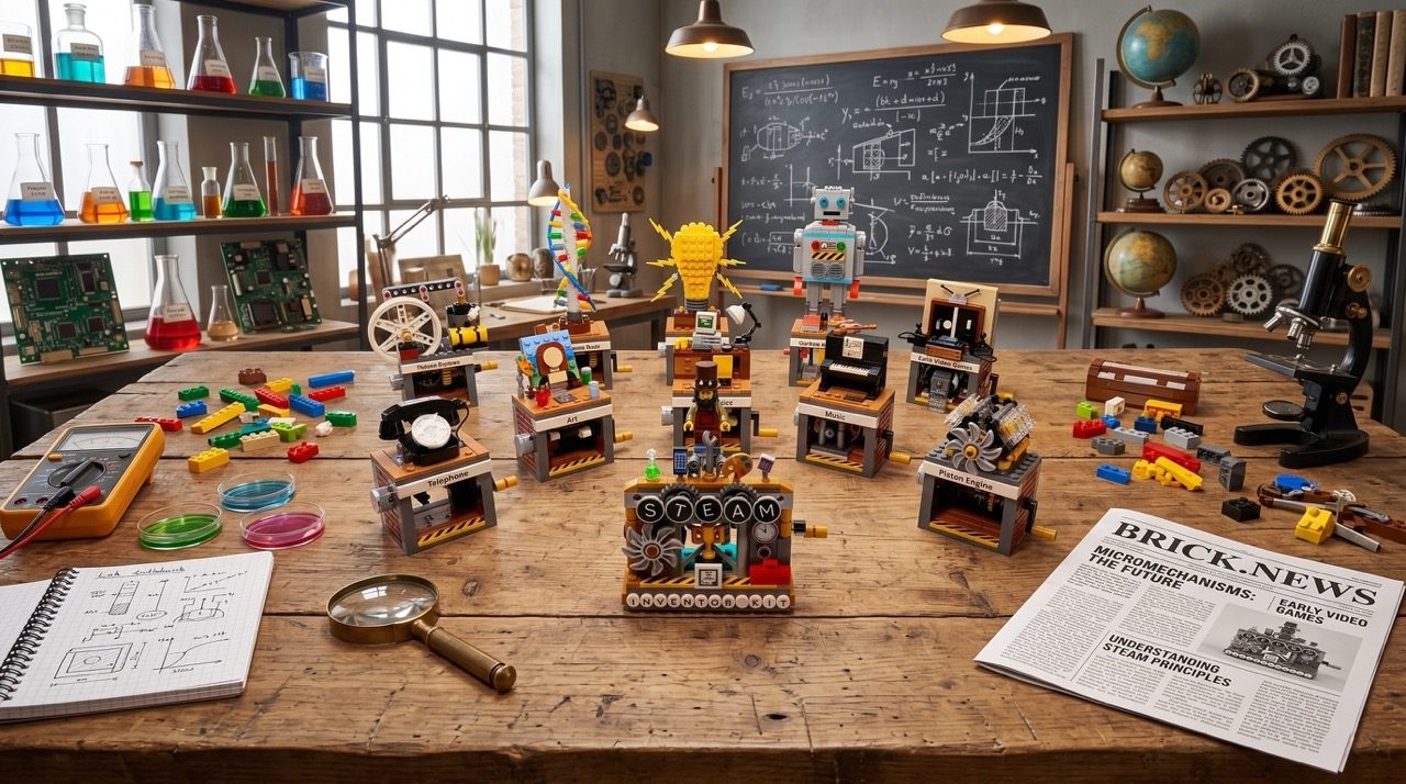 LEGO® Ideas STEAM Inventor Kit Reaches 10,000 Supporters with 11 Working Mechanisms