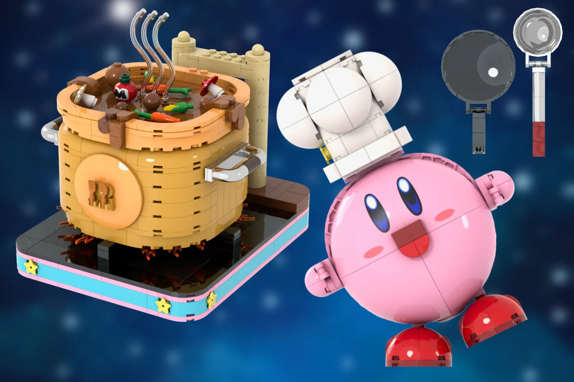 Cook Kirby Lands on LEGO® Ideas - 853 Round-and-Ready Pieces of Pink Perfection