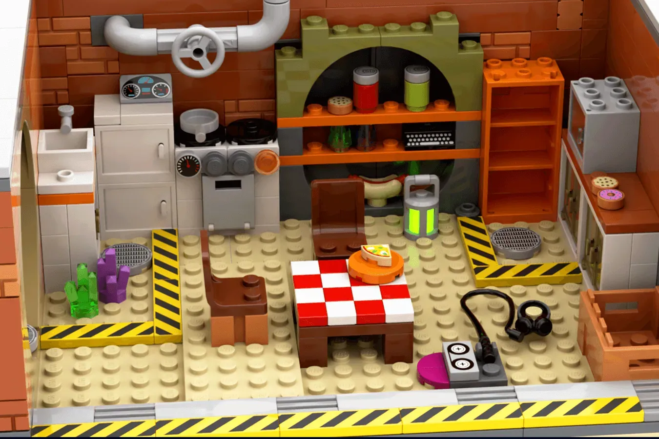 Cowabunga! LEGO® Ideas Teenage Mutant Ninja Turtles 1987 Set Reaches 10K Support — build progress