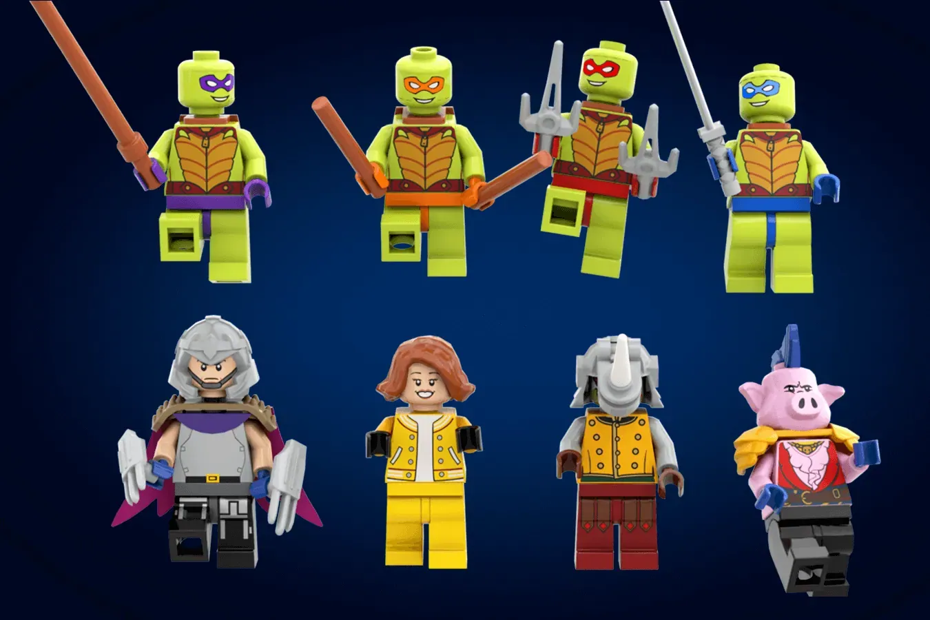 Cowabunga! LEGO® Ideas Teenage Mutant Ninja Turtles 1987 Set Reaches 10K Support — side view