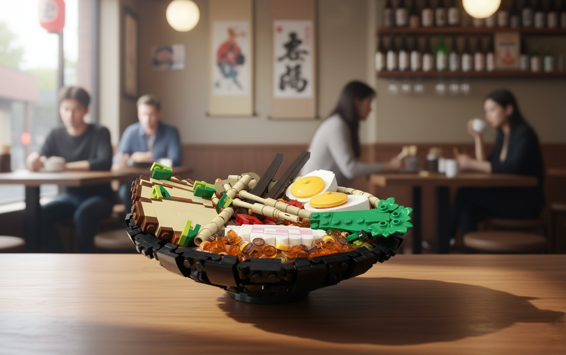 A Taste of Japan Built from Bricks The LEGO Ramen Bowl Reaches 10K Supporters