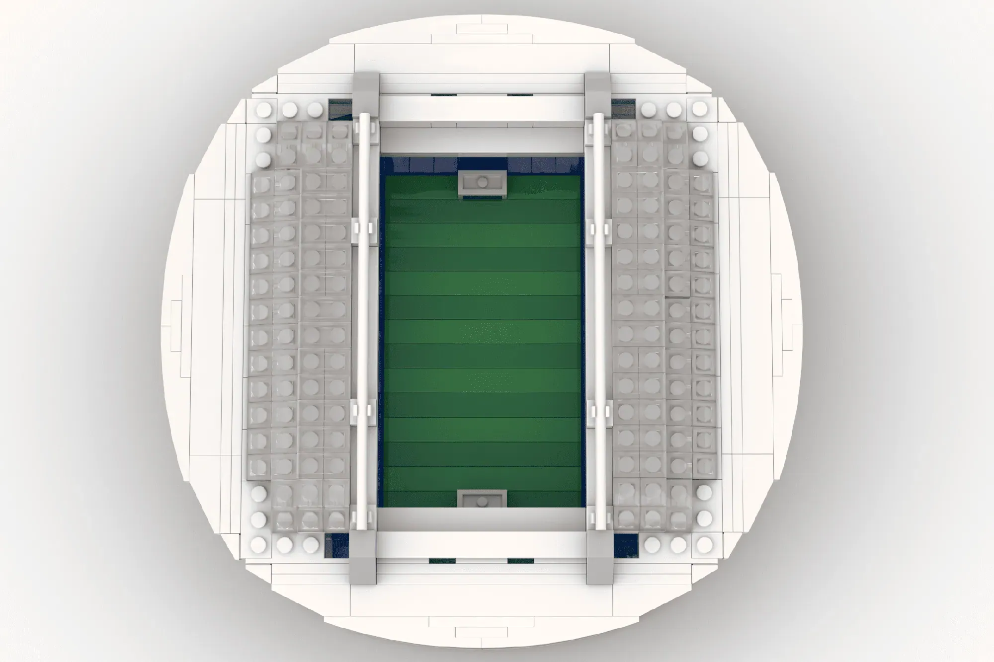 Dragon's Den: FC Porto Fan Creates Stunning LEGO® Estádio Do Dragão — side view