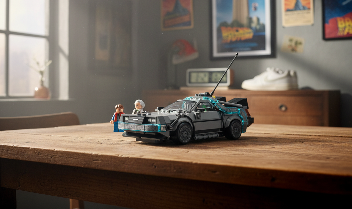 Back to the Future LEGO® Delorean (77256) Takes Flight in Speed Champions