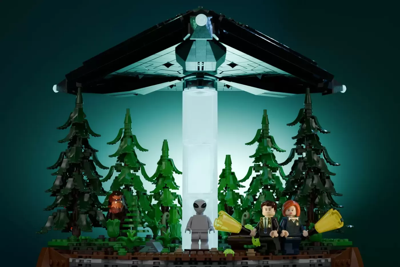 The original X-Files LEGO® Ideas - Mulder's Basement Office and All