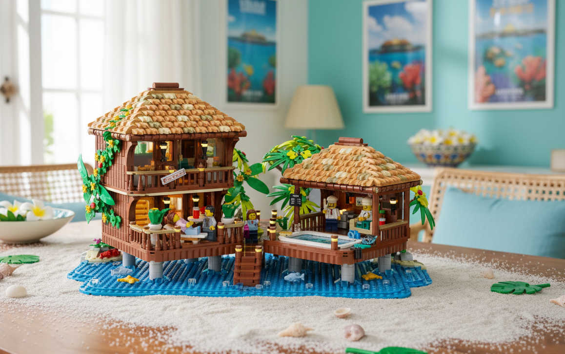 Build Your Dream Getaway with LEGO® Maldives Water Villa
