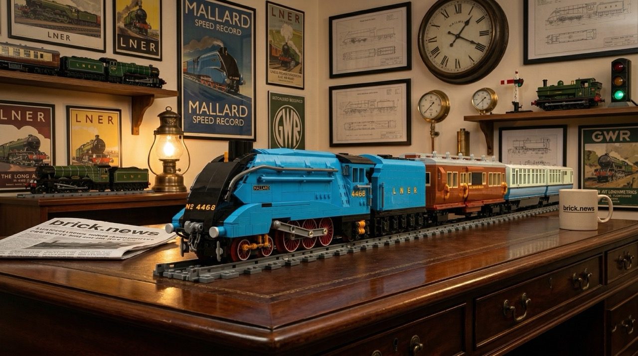 LEGO® Ideas Mallard Steam Train Project Reaches 10,000 Supporters