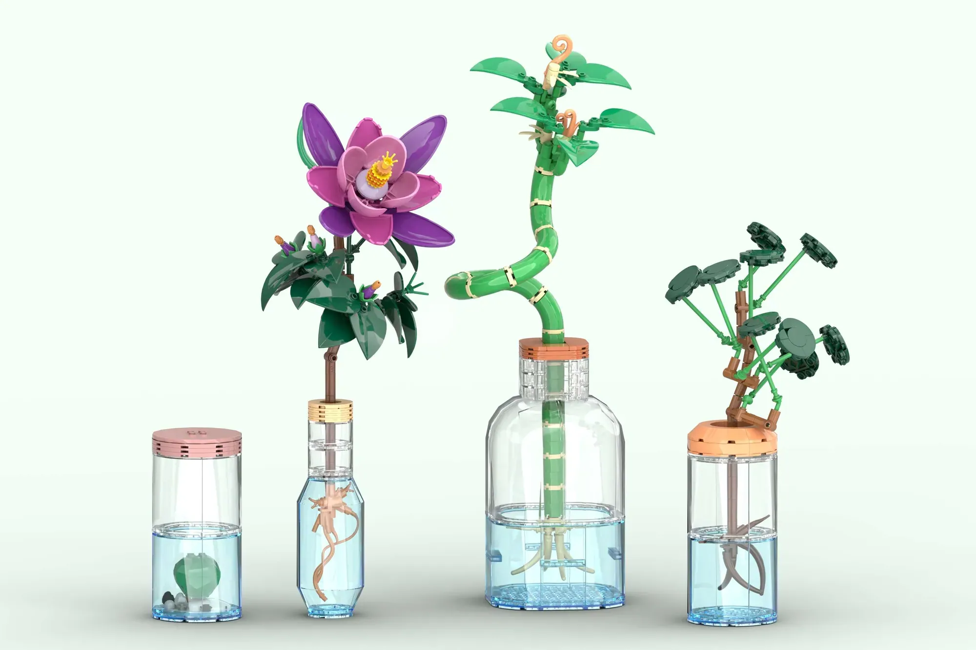 Hydroponic Collection - Four Plant Displays That Hit 10,000 LEGO® Ideas Supporters