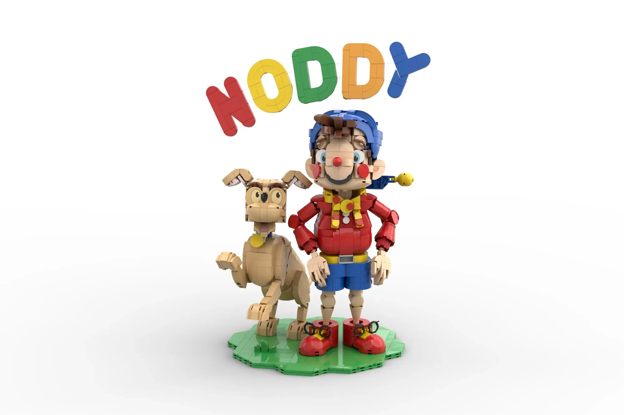 LEGO® Noddy and Bumpy Dog - A Nostalgic Tribute to Toyland Adventures