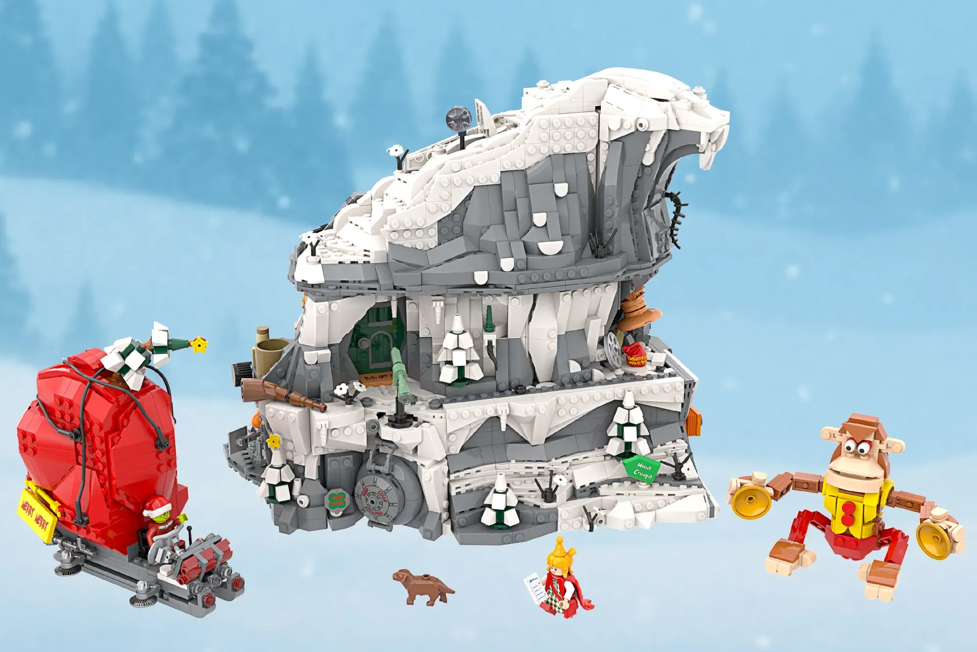 This Grinch's House Build Steals Christmas in 3,400 Bricks, And LEGO® Is Now Deciding Its Fate