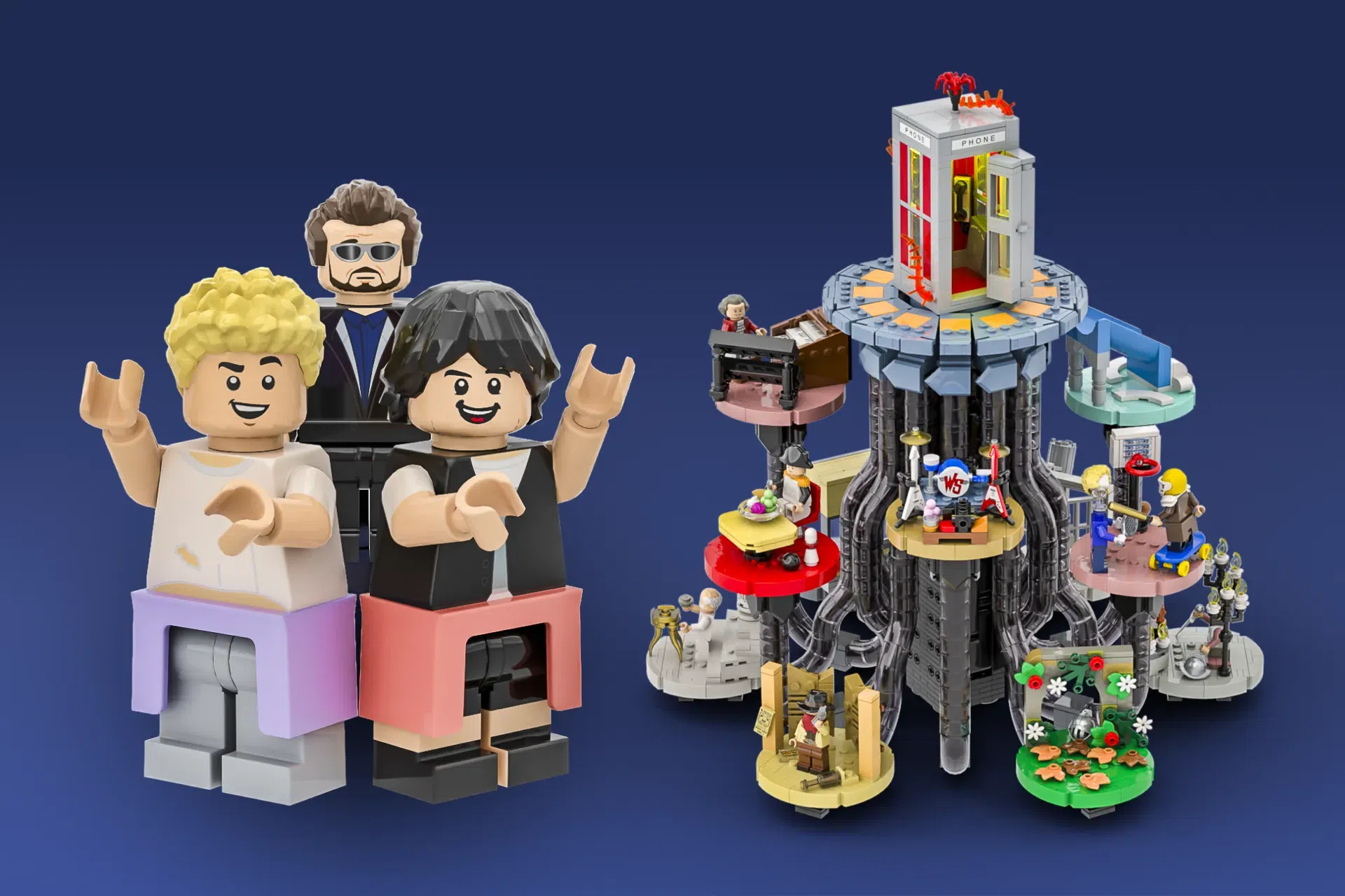 Bill and Ted's Excellent Adventure - Projeto LEGO® Ideas Arrasa com 1.800 Apoiantes