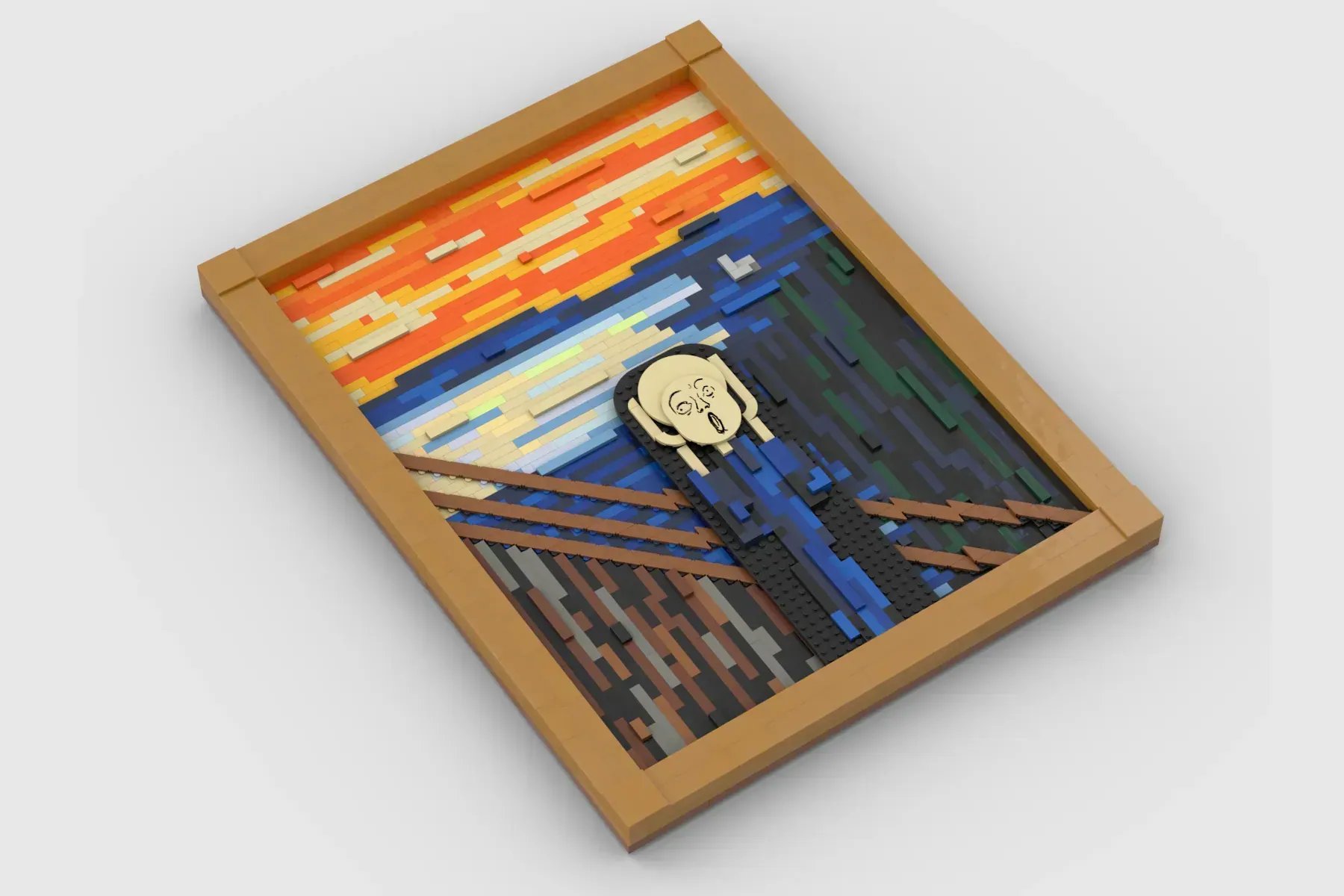 The Scream Goes Brick - Munchs Masterpiece in LEGO® Form