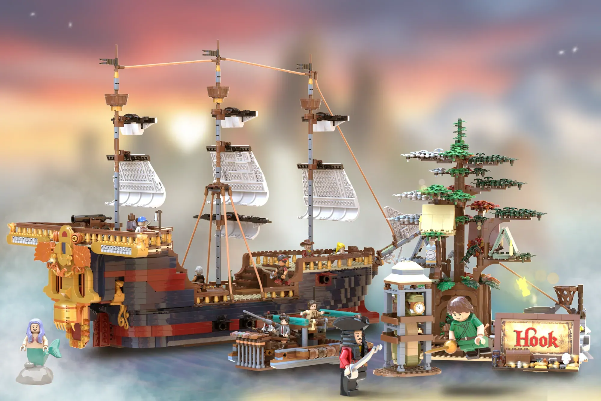 Hook Zarpa Rumo ao LEGO® Ideas - Uma Aventura na Terra do Nunca à Tua Espera