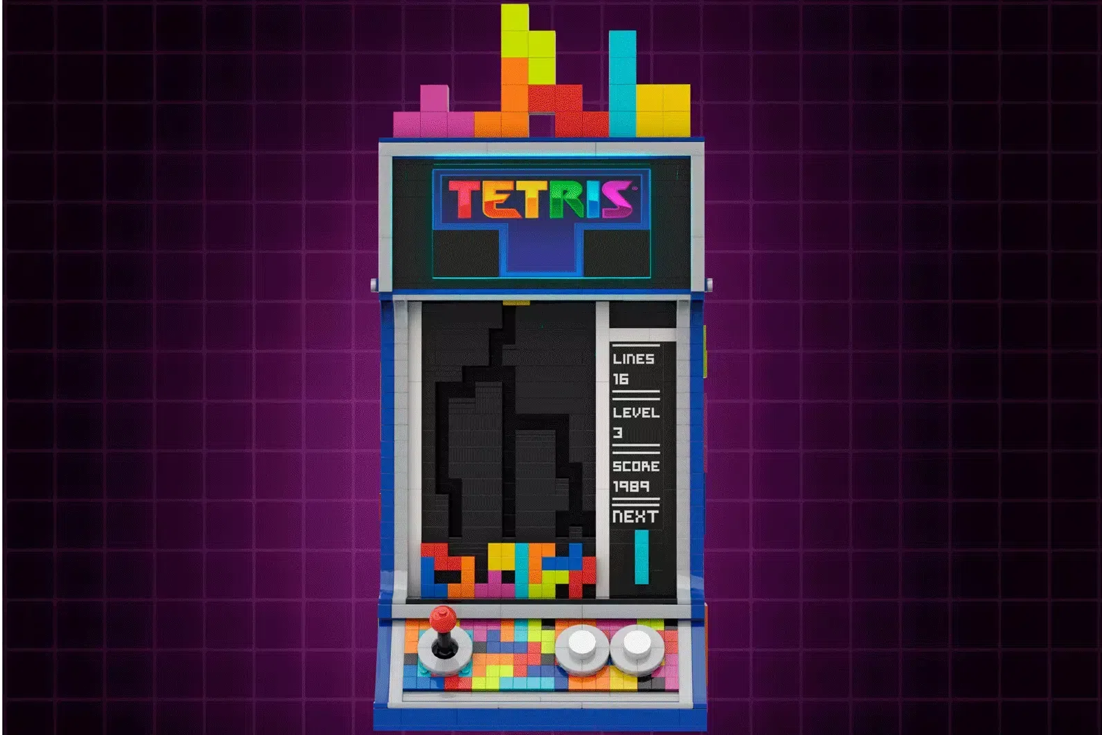 Tetris em LEGO® Que Se Joga a Sério - Peças a Cair, Sem Uma Única Pilha