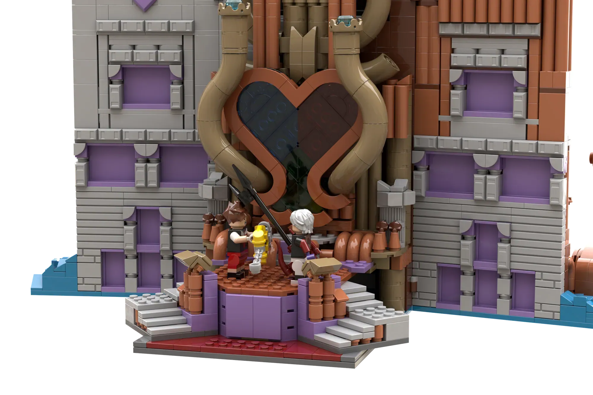 Kingdom Hearts Hollow Bastion Reaches 10,000 Supporters on LEGO® Ideas (10000) — side view