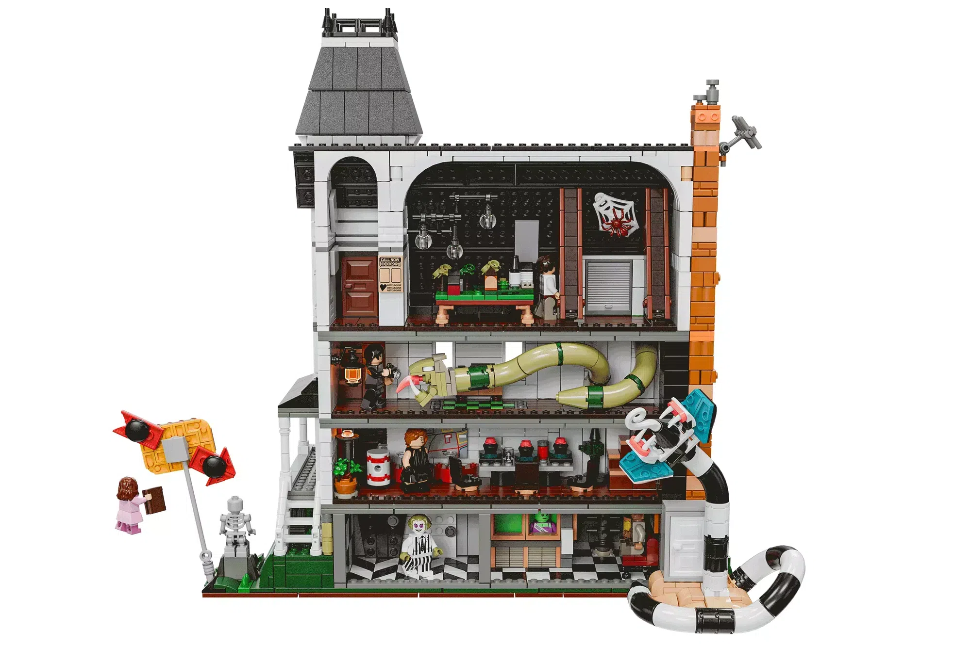 LEGO® Beetlejuice House Hits 10,000 Supporters on Ideas Platform (10000) — close-up