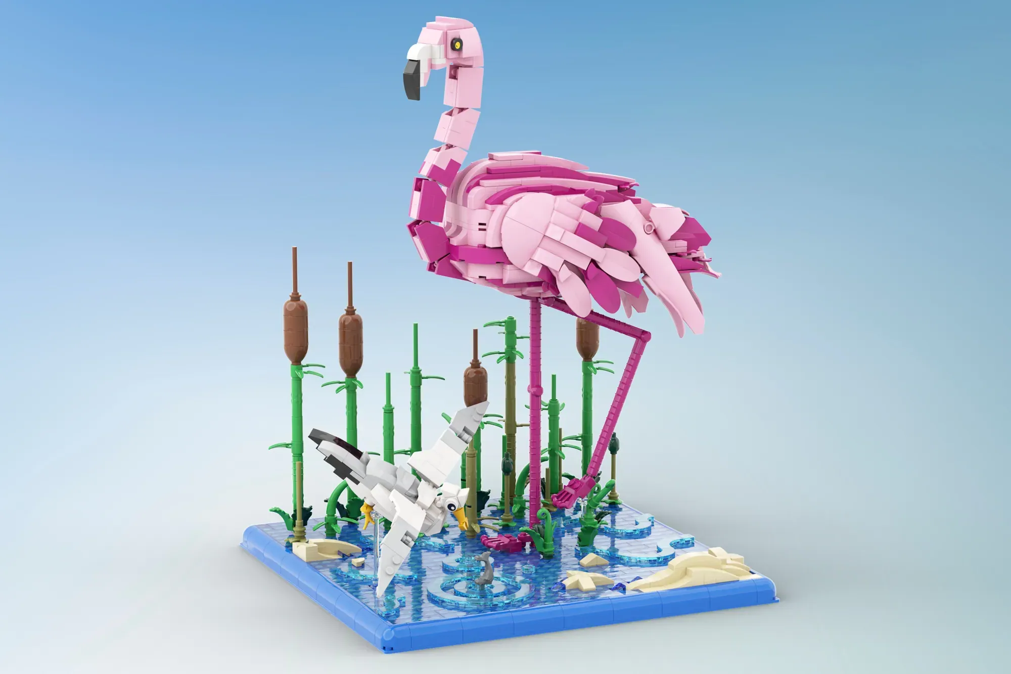 LEGO® Ideas Flamingo & Seagull Project Reaches 10K Support Milestone — brick.news