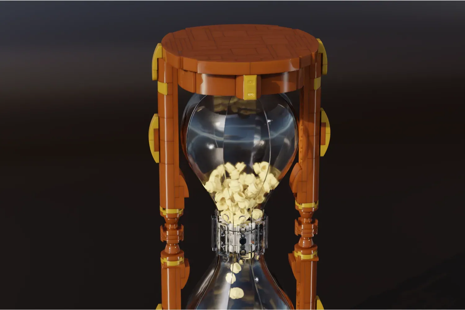 LEGO® Ideas Ornate Hourglass Reaches 10K Support and Heads to Review — side view
