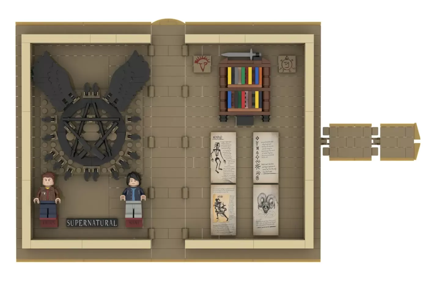 LEGO® Ideas Supernatural Journal Hits 10K Support - Winchester Brothers Book Set Ready for Review — brick.news