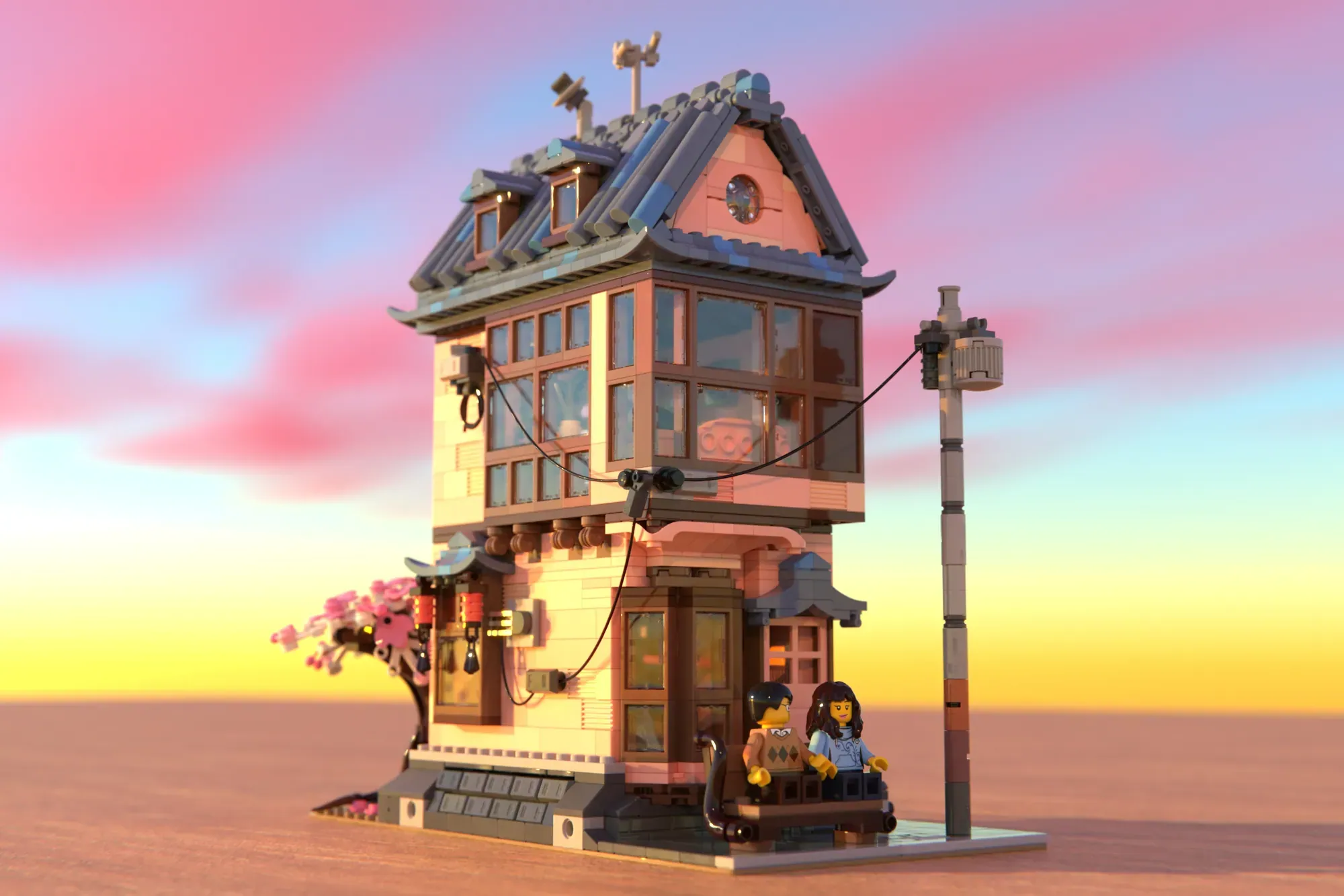 LEGO® Ideas Tekeshi Townhouse Reaches 10K Supporters, Heads to Review