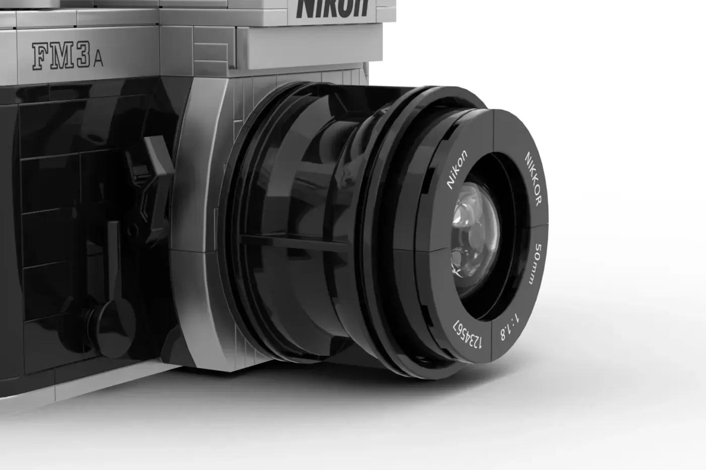 LEGO® Nikon Camera Idea Reaches 10,000 Supporters - Film Photography Gets the Brick Treatment (10000) — close-up