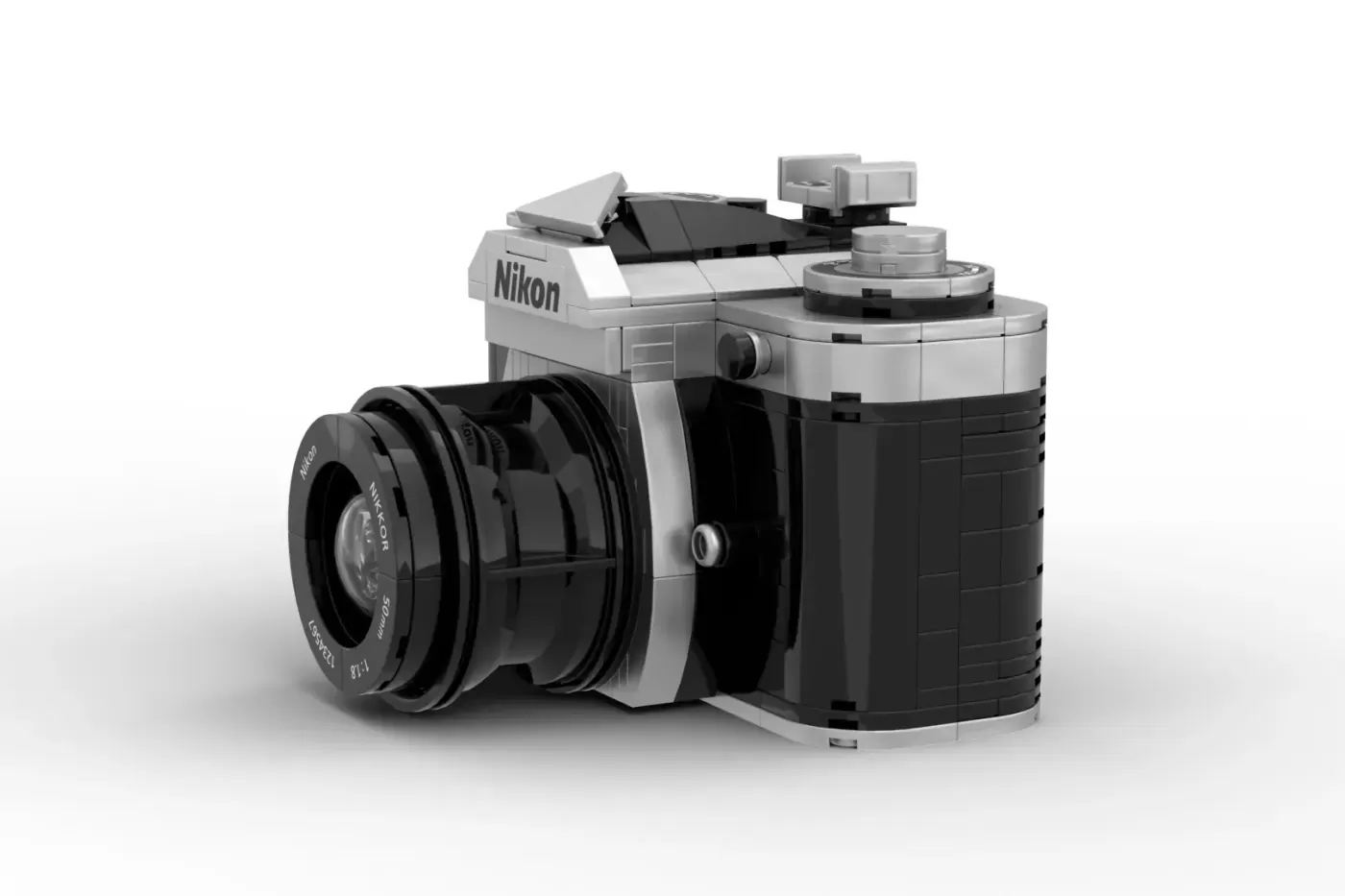 LEGO® Nikon Camera Idea Reaches 10,000 Supporters - Film Photography Gets the Brick Treatment (10000) — close-up