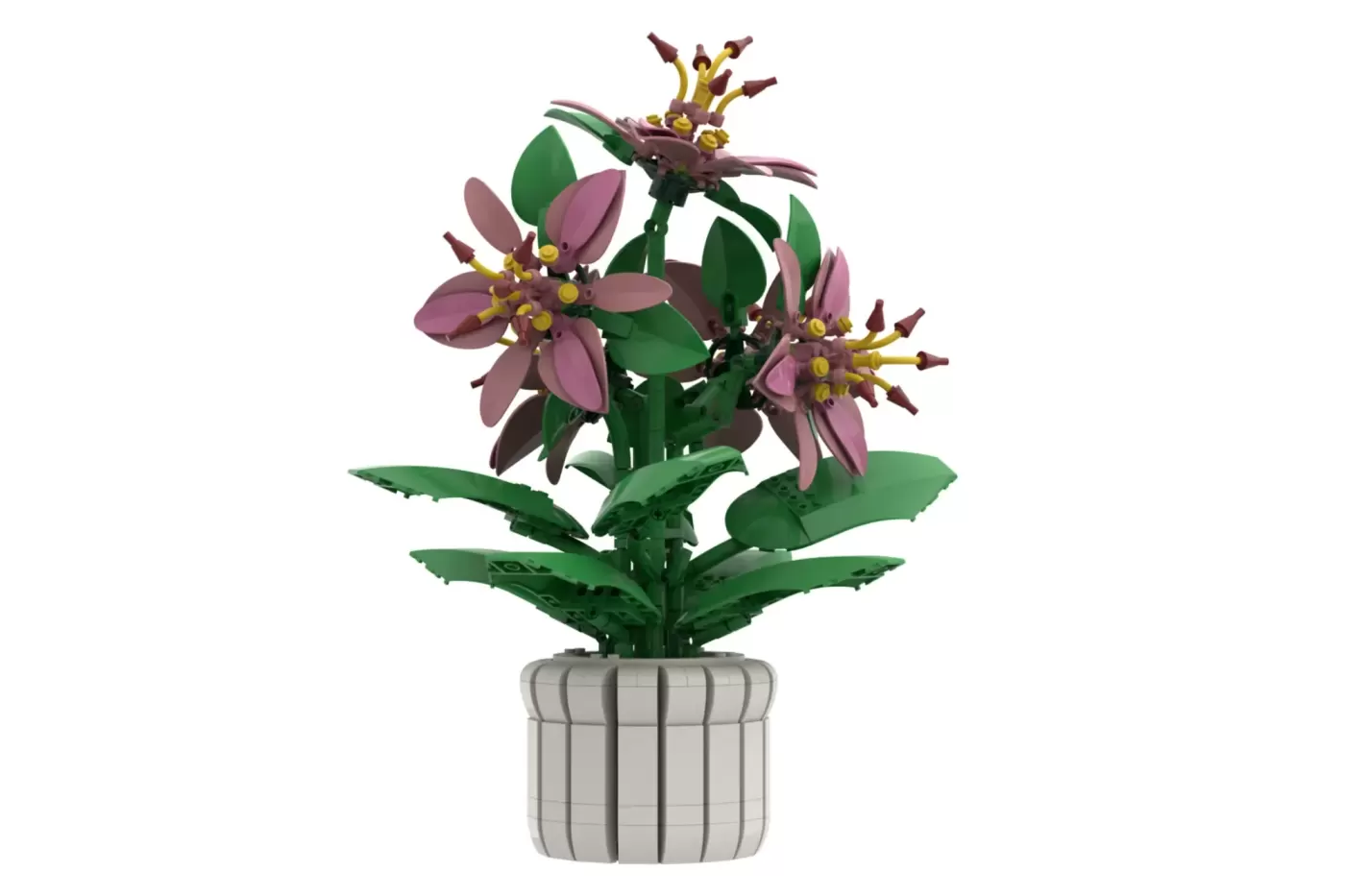 LEGO® Pink Lily Botanical Display Hits 10,000 Supporters on Ideas Platform (10000) — brick.news