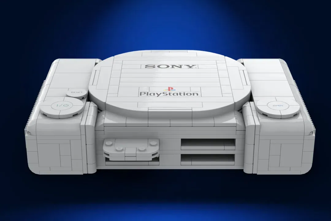 LEGO® PlayStation 1 Console Hits 10K Support on Ideas Platform — side view