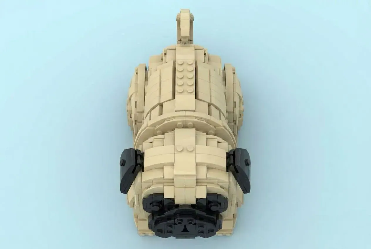 LEGO® Pug Takes a Sit on Ideas Platform - This Chunky Canine Needs Your Support — close-up