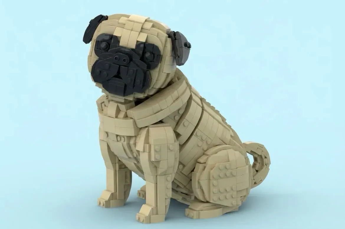 LEGO® Pug Takes a Sit on Ideas Platform - This Chunky Canine Needs Your Support — brick.news