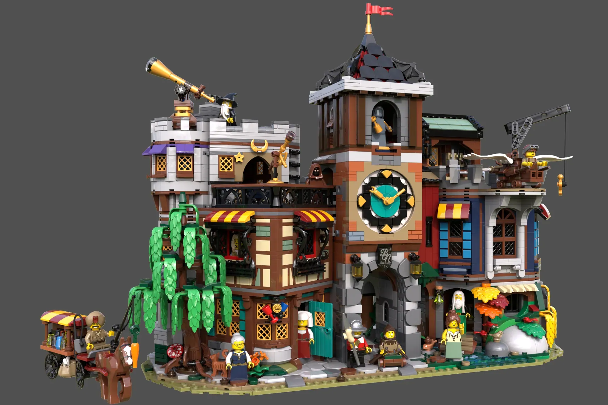 Medieval Science District - A 5,000-Brick LEGO® Ideas Town Full of Mad Alchemists