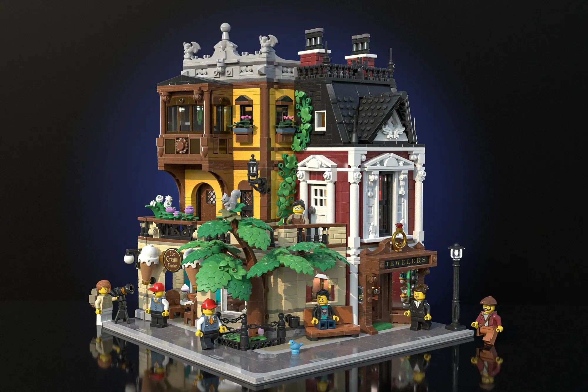 Mulberry Corner LEGO® Ideas Project Captures Urban Life with Modular Victorian Design