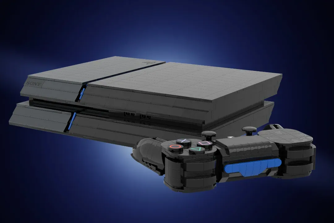 PlayStation 4 Reborn in 1,439 LEGO® Bricks - With a Buildable Controller