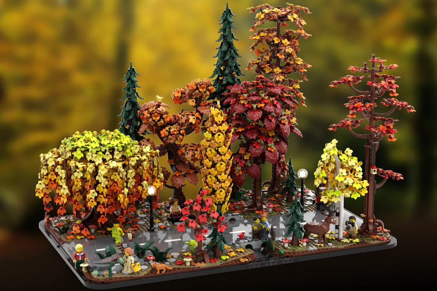 The Autumn Forest Reaches 10,000 Supporters - 4,891 Bricks of October Colors