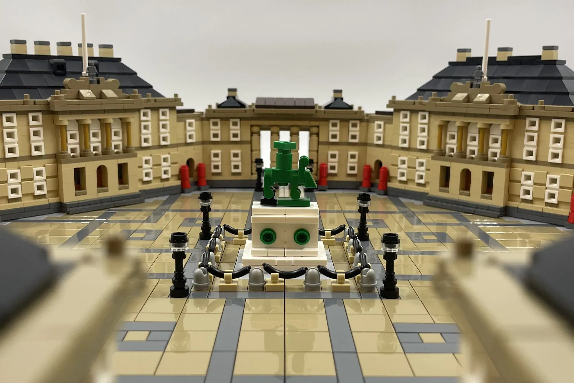 This LEGO® Amalienborg Palace Puts All Four Royal Wings at a 45-Degree Angle