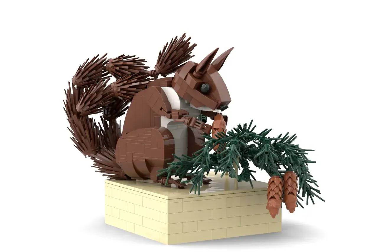 This LEGO® Ideas Squirrel Just Hit 10,000 Supporters - and It Has a Sweet Backstory