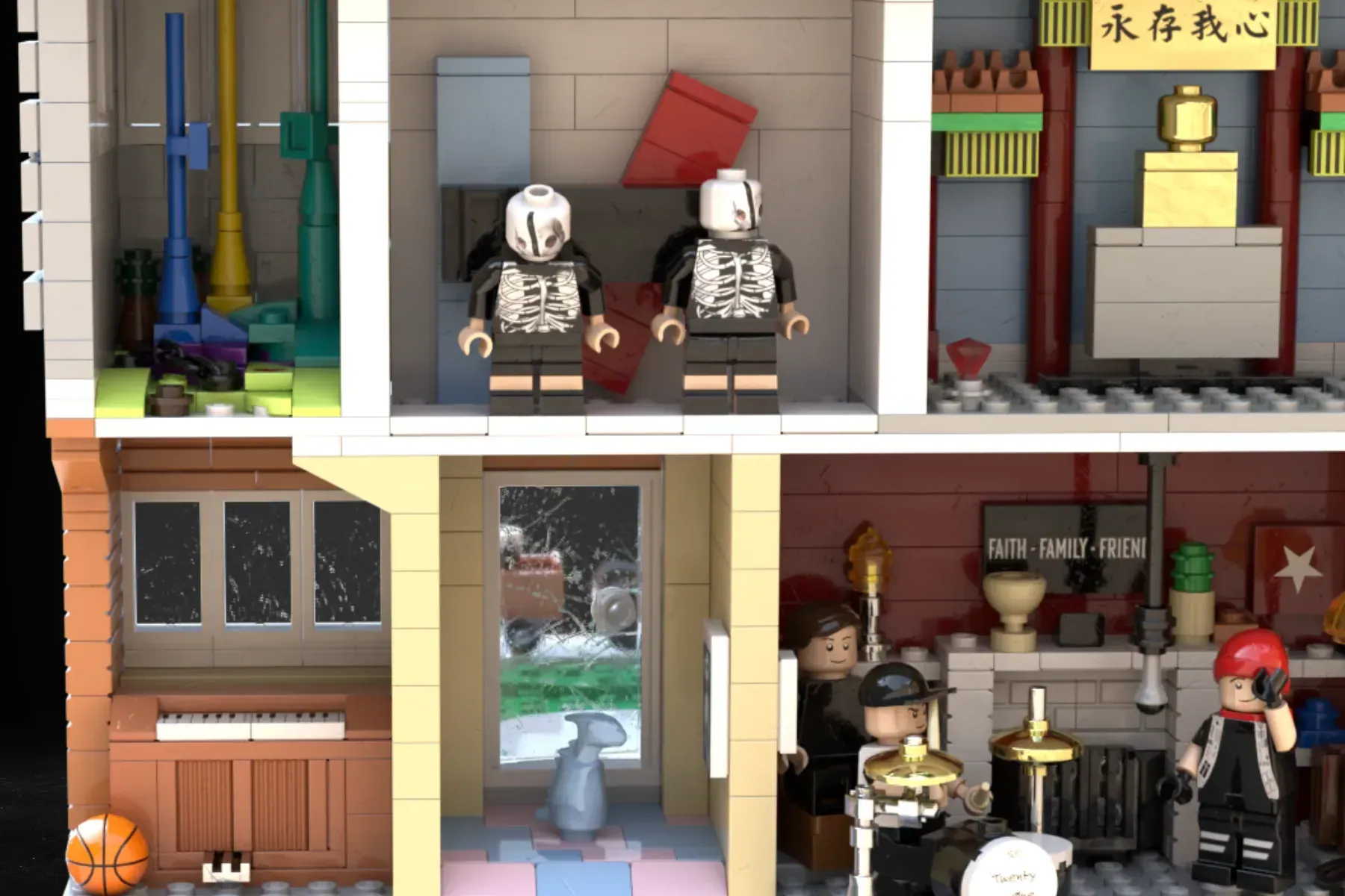 Twenty One Pilots LEGO® Ideas Set Hits 10K Supporters - Stressed Out House Could Become Reality — close-up