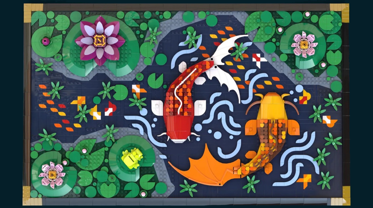 The Life of Koi How a Backyard Memory Became LEGO® Art