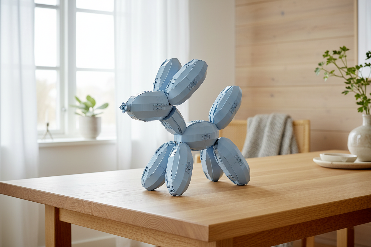 When Art Pops: LEGO® Balloon Dog Floats into the Spotlight