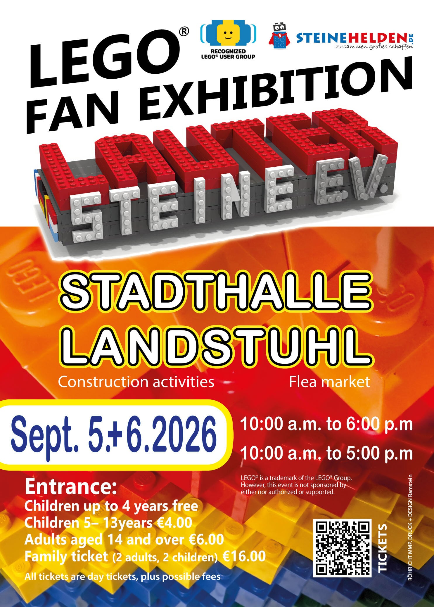 Lauter Steine LEGO Fan Event Stadthalle Landstuhl 2026 — LEGO convention, Landstuhl, Germany