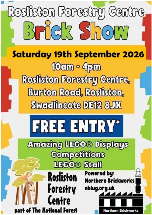 Rosliston Forestry Centre Brick Show 2026 — LEGO exposition / exhibition, Burton Road
