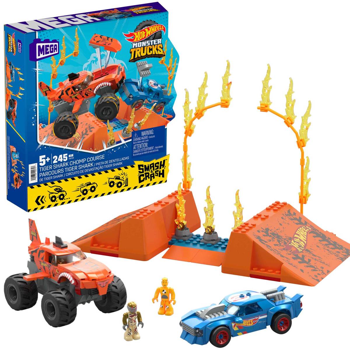 MEGA Hot Wheels™ Smash-Und-Crash Tiger Shark Crash Wettkampf