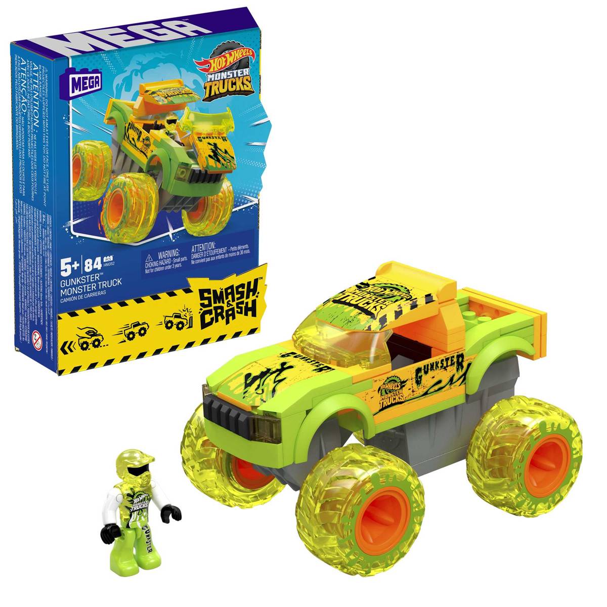MEGA Hot Wheels™ Smash & Crash Gunkster Monster Truck